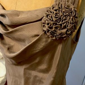 Ann Taylor 100% Silk Draped Tank